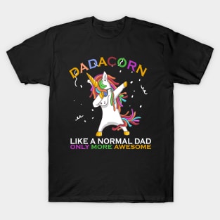 Unicorn dadacorn best dad fathes day99 magic T-Shirt